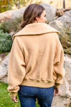 Load image into Gallery viewer, Don&#39;t Stress Oversized Collar Sherpa Jacket In Taupe
