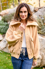 Load image into Gallery viewer, Don&#39;t Stress Oversized Collar Sherpa Jacket In Taupe
