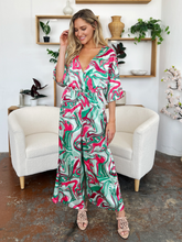 Load image into Gallery viewer, Half Sleeve Wide Leg Jumpsuit
