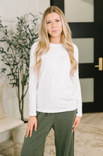 Load image into Gallery viewer, Down to the Basics Long Sleeve Top in White
