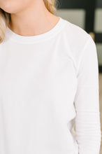 Load image into Gallery viewer, Down to the Basics Long Sleeve Top in White
