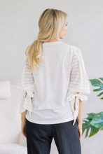 Load image into Gallery viewer, Duchess Tie Sleeve Top
