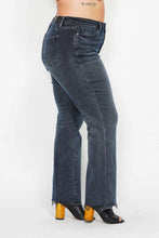 Load image into Gallery viewer, JUDY BLUE Button Fly Hem Destroy Straight Jeans
