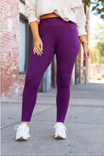 Load image into Gallery viewer, The Kinsley Purple Full Length Leggings - Luxe by Julia Rose®
