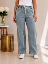 Load image into Gallery viewer, JUDY BLUE Easy Days High Waist Palazzo Featherweight Jeans
