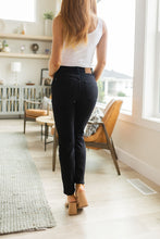 Load image into Gallery viewer, Edith Mid Rise Classic Slim Jeans in Black by Judy Blue
