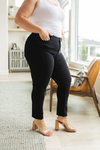 Load image into Gallery viewer, Edith Mid Rise Classic Slim Jeans in Black by Judy Blue
