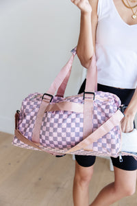 Elevate Gym or Travel Duffel in Pink