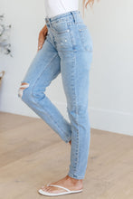 Load image into Gallery viewer, Eloise Mid Rise Control Top Distressed Skinny Jeans by Judy Blue

