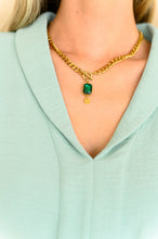 Load image into Gallery viewer, Emerald Chain Necklace
