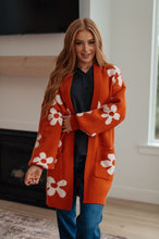 Load image into Gallery viewer, Enough Anyways Floral Cardigan in Burnt Orange
