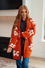 Load image into Gallery viewer, Enough Anyways Floral Cardigan in Burnt Orange
