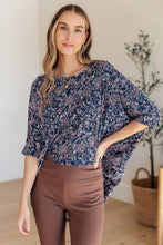 Load image into Gallery viewer, Essential Blouse in Navy Paisley
