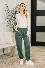 Load image into Gallery viewer, Every Second, Every Hour Jogger Bottoms in Dark Forest
