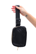 Load image into Gallery viewer, Everywhere I Go Crossbody Belt Bag in Black
