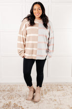 Load image into Gallery viewer, Exceptional Thought Striped Patchwork Sweater
