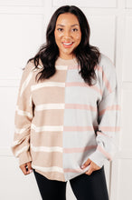 Load image into Gallery viewer, Exceptional Thought Striped Patchwork Sweater
