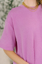 Load image into Gallery viewer, Fight the Feeling Top and Bottom Set in Spring Violet
