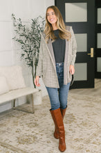 Load image into Gallery viewer, First Things First Hooded Cardigan in Neutral
