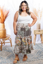 Load image into Gallery viewer, Floral Patches - Midi Skirt
