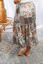 Load image into Gallery viewer, Floral Patches - Midi Skirt

