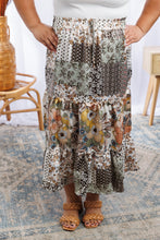 Load image into Gallery viewer, Floral Patches - Midi Skirt

