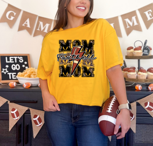 Football Mom Graphic T-Shirt (multiple color options)