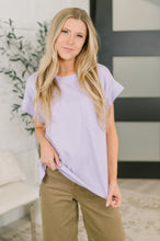Load image into Gallery viewer, Foundation First Waffle Knit Relaxed Tee in Lilac
