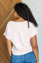 Load image into Gallery viewer, Frequently Asked Questions V-Neck Top in Blush
