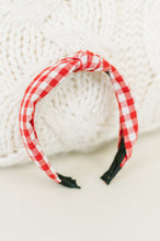 Load image into Gallery viewer, Red Gingham Headband
