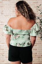 Load image into Gallery viewer, Garden of Eden Balloon Sleeve Top in Sage
