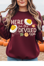 Load image into Gallery viewer, Here For The Eggs Graphic Tee &amp; Sweatshirt (multiple color options)
