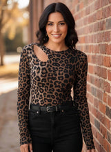 Load image into Gallery viewer, Wild Instinct Cutout Leopard Top
