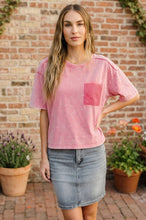 Load image into Gallery viewer, Who's That Girl Crochet Pocket T-Shirt
