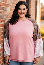 Load image into Gallery viewer, Walk for Miles Floral Color Block Top
