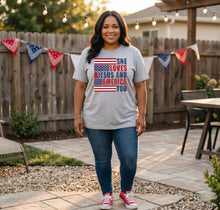 Load image into Gallery viewer, She Loves Jesus and America Too Graphic T-Shirt
