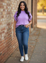 Load image into Gallery viewer, The Modern Muse Short Sleeve Sweater Tee (multiple color options)
