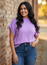 Load image into Gallery viewer, The Modern Muse Short Sleeve Sweater Tee (multiple color options)
