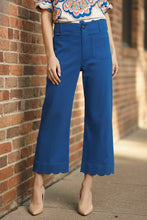 Load image into Gallery viewer, Chic Moves Scallop Hem Wide Leg Pants
