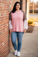 Load image into Gallery viewer, Walk for Miles Floral Color Block Top
