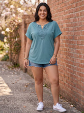 Load image into Gallery viewer, Grace &amp; Charm Lace Detail Tee (multiple color options)
