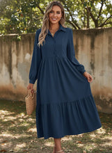 Load image into Gallery viewer, Everyday Grace Tiered Midi Dress (multiple color options)
