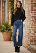 Load image into Gallery viewer, RISEN Tummy Control 4 Way Stretch High Rise Crop Wide Leg Jeans
