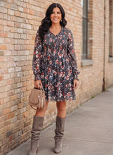 Load image into Gallery viewer, Petal Dance Smocked Mesh Mini Dress
