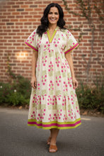 Load image into Gallery viewer, Secret Garden Border Print Midi Dress
