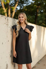 Load image into Gallery viewer, Muse &amp; Melody Ruffled V-Neck Cap Sleeve Dress (multiple color options)

