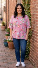 Load image into Gallery viewer, Colorful Leopard Print Waffle Knit Top in Pink
