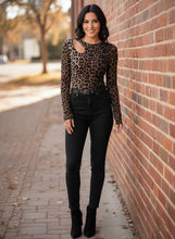 Load image into Gallery viewer, Wild Instinct Cutout Leopard Top
