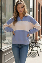 Load image into Gallery viewer, Bluebell Breeze Collared Pullover
