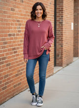 Load image into Gallery viewer, Haven Ridge Side-Slit Sweatshirt (multiple color options)
